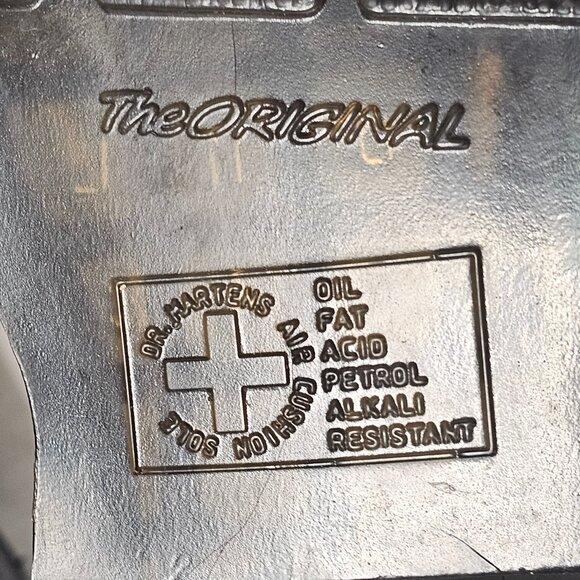 Doc Dr Martens Black Leather Chelsea Boots 2976 w/ Zips Women's Size US 6 - Picture 12 of 13